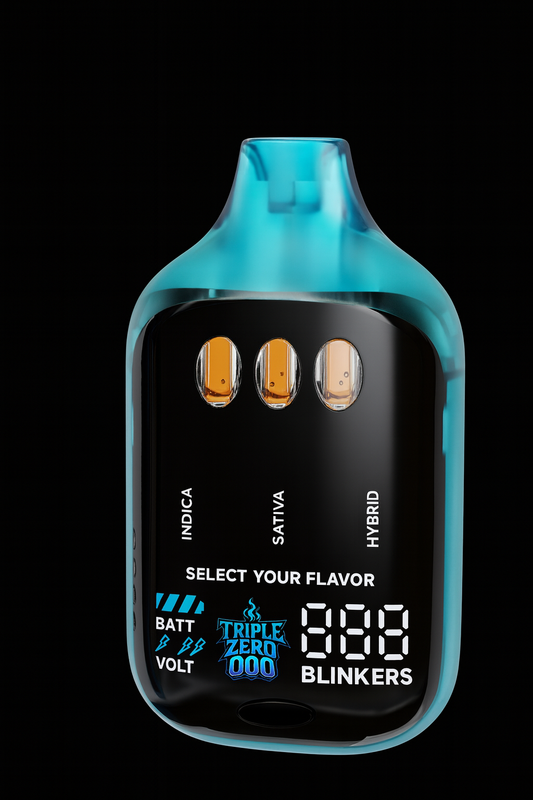 Tripple Zero Select 3-in-1 Disposable Vape | Indica · Sativa · Hybrid | Smart Display, Premium Oil, Rechargeable