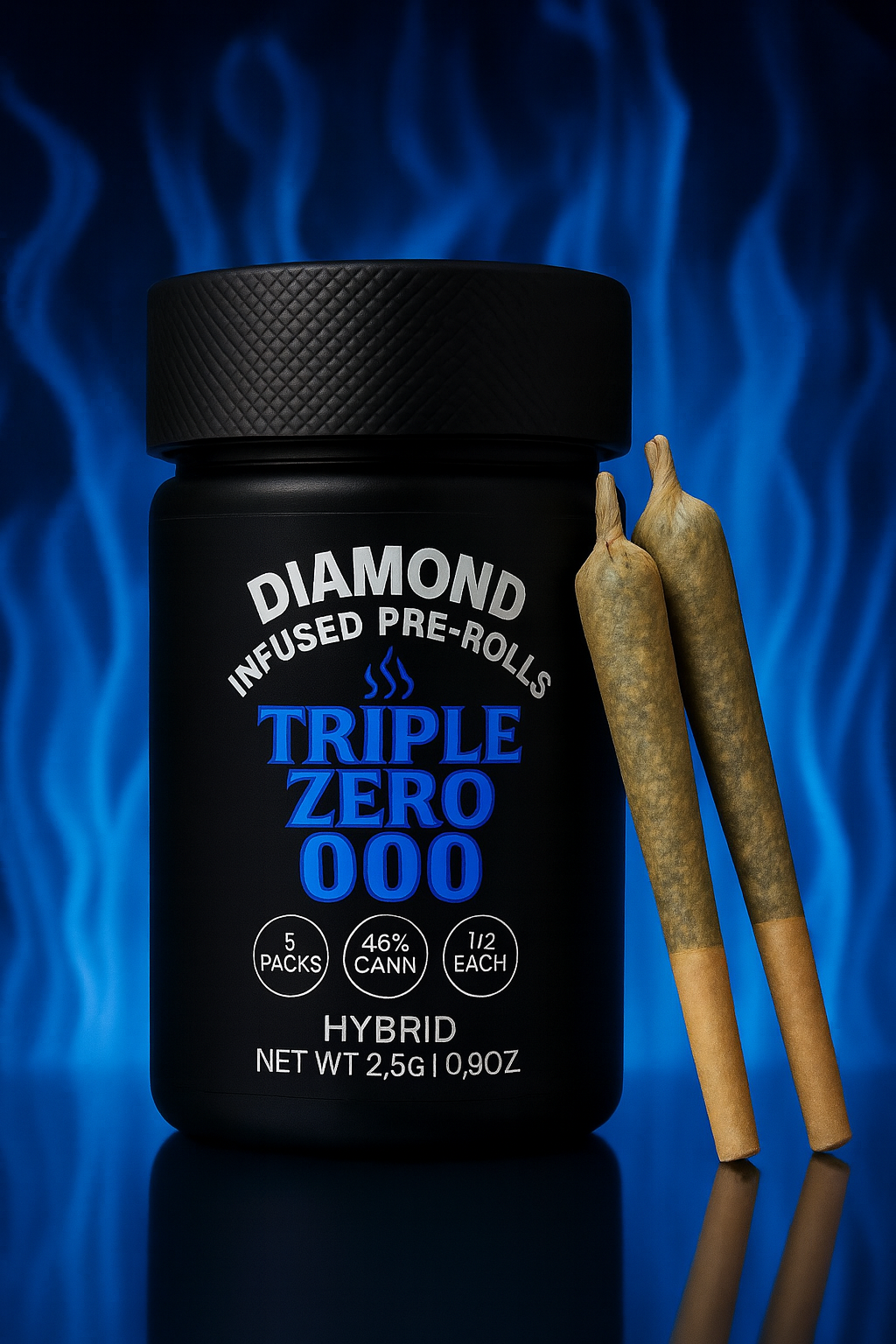 DIAMOND-INFUSED THCA PRE-ROLLS-5 PACK (1/2 GRAM EACH)