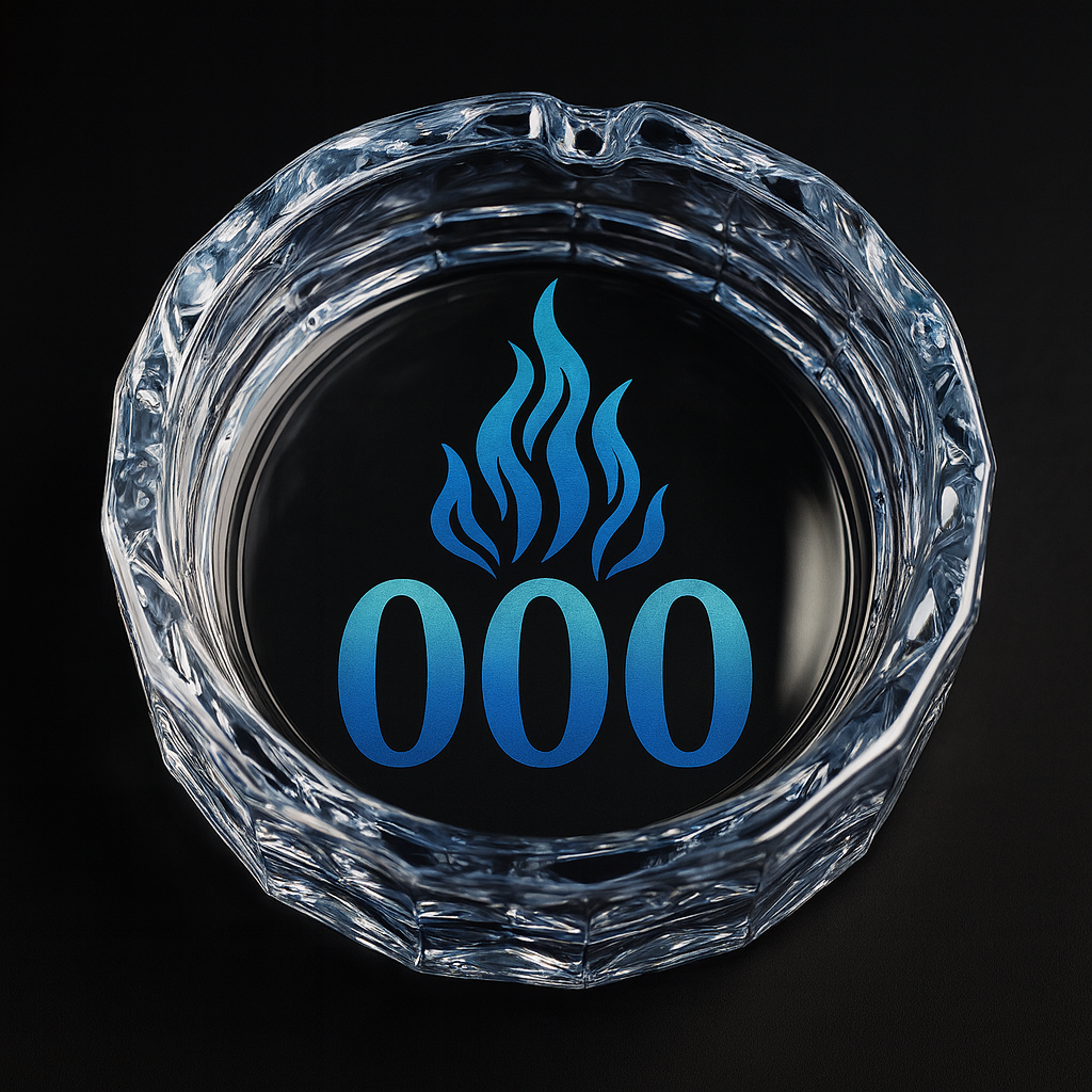 Triple Zero Signature Ash Tray – The Flame Never Dies